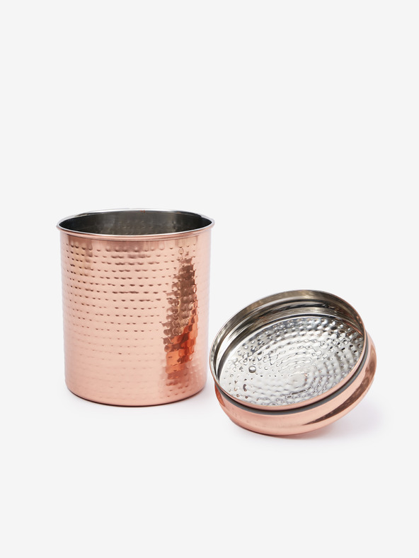 SIFCON Keksdose aus rostfreiem Stahl in Rosa und Gold SIFCON