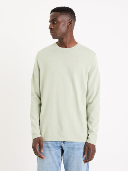 Celio Menthol Herren-Basic-Pullover Celio Gewells