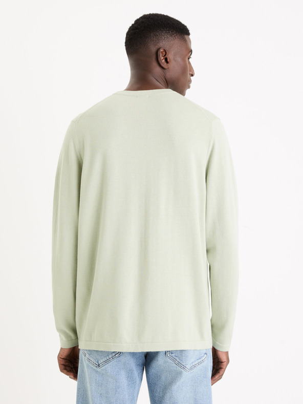 Celio Menthol Herren-Basic-Pullover Celio Gewells