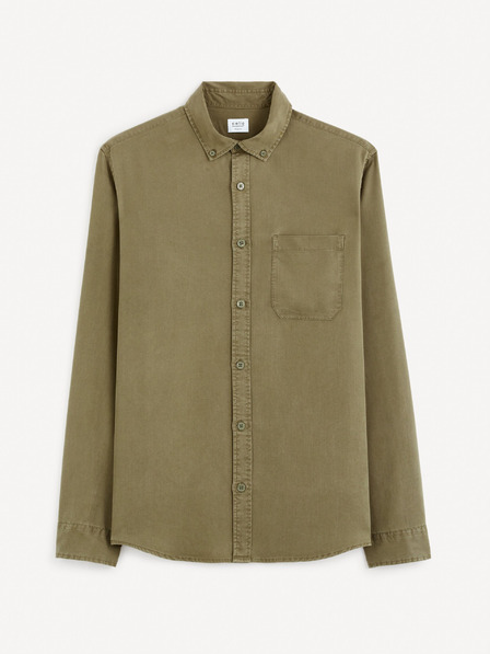Celio Khaki Herrenhemd Celio Gacocel