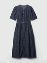 GAP Midikleid aus Denim mit Spitze GAP