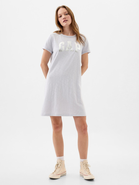 GAP Kleid mit Metallic-Logo GAP