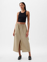 GAP Midirock aus Leinen Utility GAP