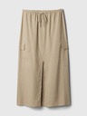 GAP Midirock aus Leinen Utility GAP