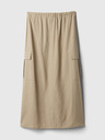 GAP Midirock aus Leinen Utility GAP