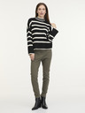 ONLY Schwarzer gestreifter Pullover NUR Ibi