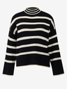 ONLY Schwarzer gestreifter Pullover NUR Ibi