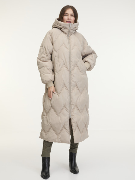 Pieces Beige Damen Steppmantel Pieces Jocelyn