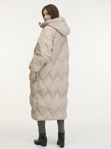 Pieces Beige Damen Steppmantel Pieces Jocelyn