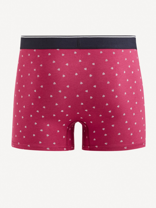 Celio Rot gemusterte Herren Boxershorts Celio Mitch