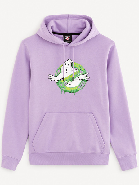 Celio Hellviolettes Herren-Sweatshirt Celio Ghostbusters
