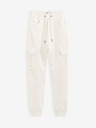 Celio Cremefarbene Herren Cargohose Celio Cokit4