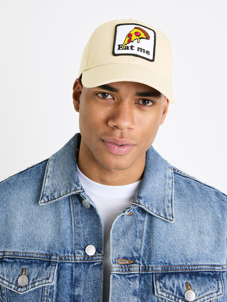 Celio Cremefarbene Herren Celio Gicapfun Mütze