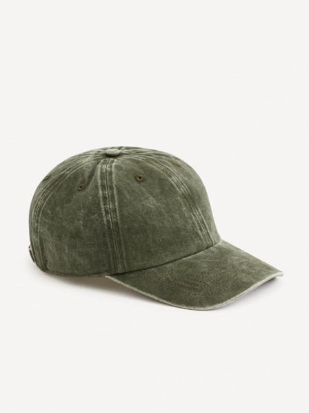 Celio Khaki Herren-Denim-Mütze Celio Gicapwash