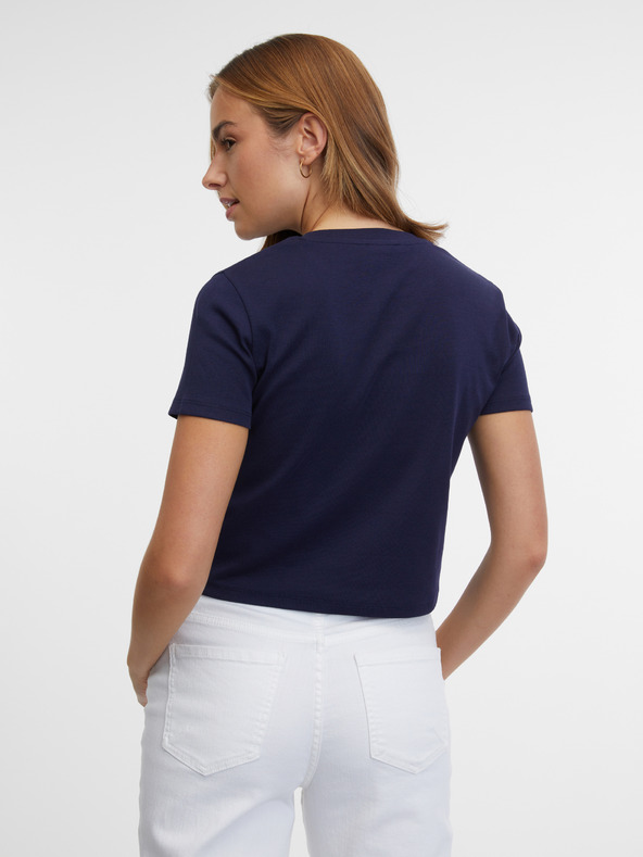 Orsay Dunkelblaues Damen-T-Shirt ORSAY