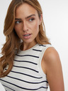 Orsay Blau-cremefarbenes gestreiftes Damen-Top von ORSAY