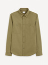 Celio Khaki Herrenhemd Celio Gagusti2