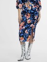 Orsay Rosa-blauer Damenrock mit Blumenmuster ORSAY