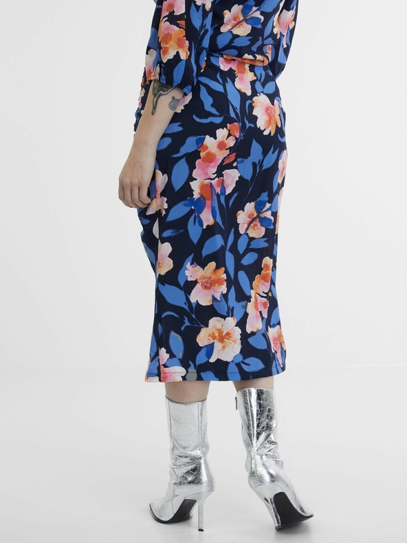 Orsay Rosa-blauer Damenrock mit Blumenmuster ORSAY