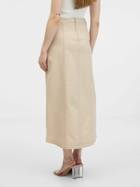 Orsay Beige Damen-Jeansrock ORSAY
