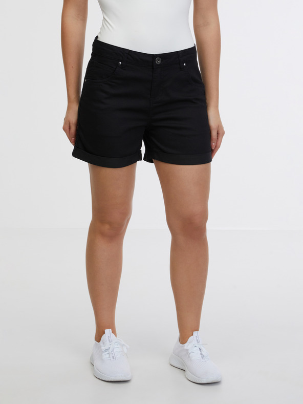 Sam 73 Schwarze Denim-Shorts für Damen SAM 73 Azura
