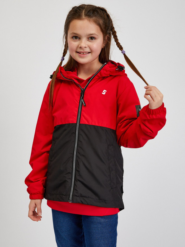 Sam 73 Schwarze und rote Kinderjacke SAM73 Apus