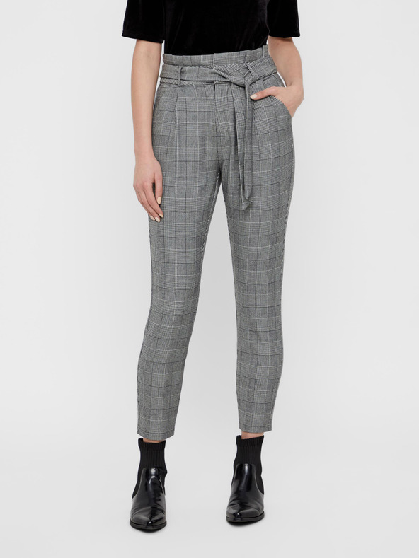 Vero Moda Grau karierte Hose VERO MODA Eva