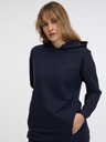 Sam 73 Dunkelblaues verlängertes Damen-Kapuzensweatshirt SAM 73 Lola