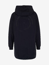 Sam 73 Dunkelblaues verlängertes Damen-Kapuzensweatshirt SAM 73 Lola