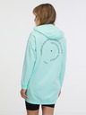Sam 73 Türkisfarbenes verlängertes Damen-Kapuzenshirt SAM 73 Lola
