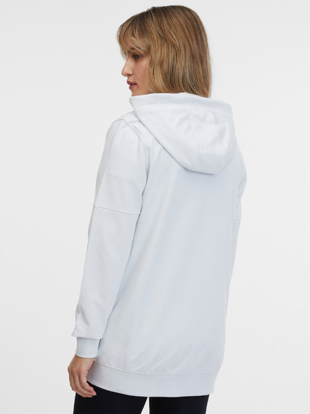 Sam 73 Hellgraues Damen-Sweatshirt mit Kapuze und Reißverschluss SAM 73 Lisa