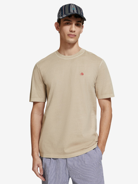 Scotch & Soda Beigefarbenes Herren-T-Shirt von Scotch & Soda