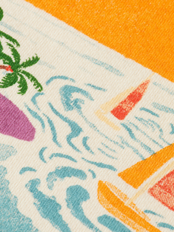 Scotch & Soda Cremefarbener Scotch & Soda-Kapuzenpullover für Männer