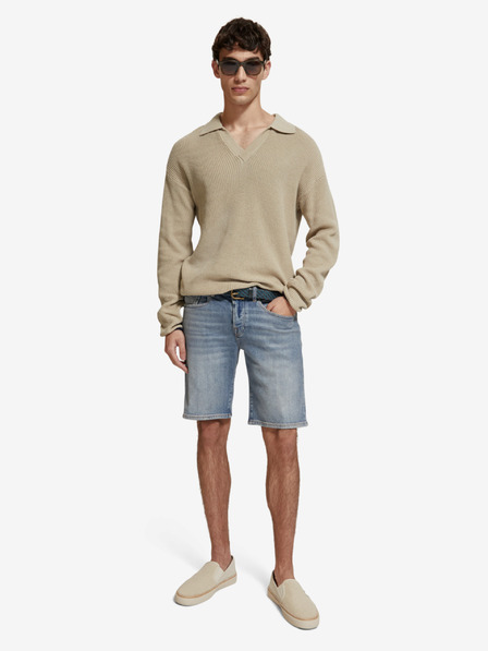 Scotch & Soda Blaue Herren-Denim-Shorts Scotch & Soda