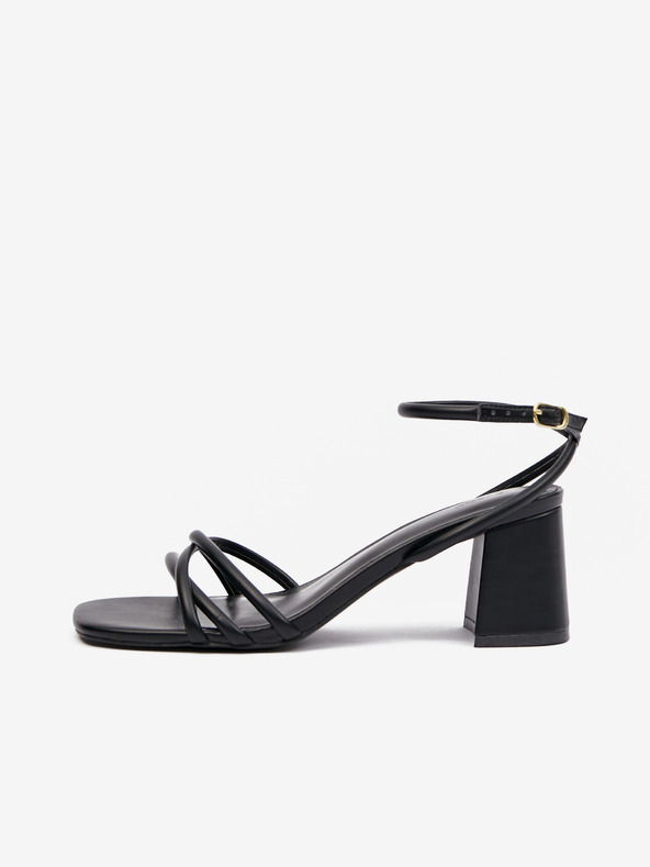 Orsay Schwarze Damen-Sandalen mit Absatz ORSAY