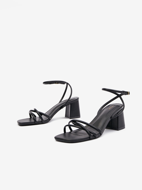 Orsay Schwarze Damen-Sandalen mit Absatz ORSAY