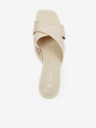 Orsay Cremefarbene Damen-Pantoletten mit Absatz ORSAY