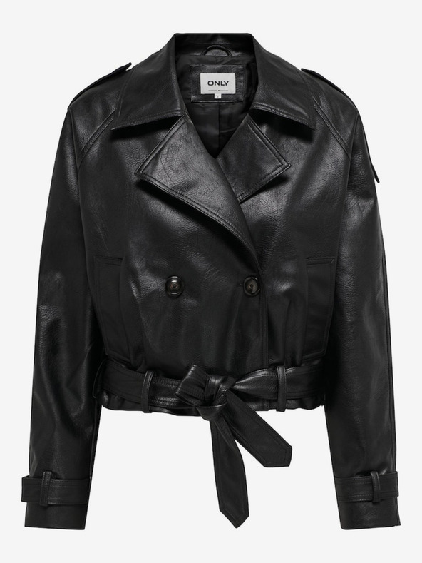 ONLY Schwarze Damen Lederjacke ONLY Vera