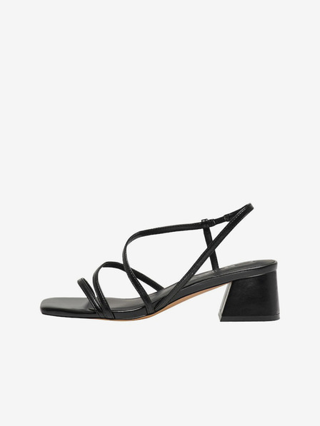 ONLY Schwarze Damen-Sandalen mit Absatz ONLY Aylin-3