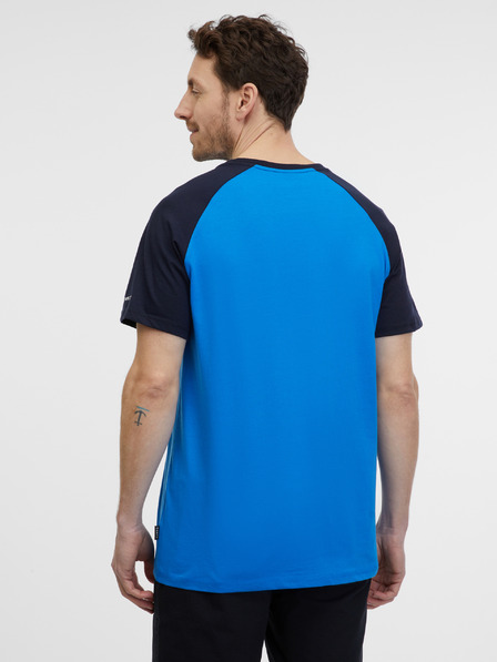 Sam 73 Schwarz-blaues Herren-T-Shirt SAM 73 Esteban