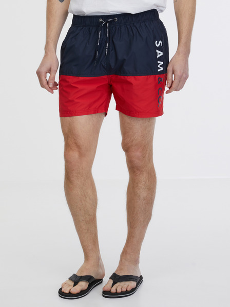 Sam 73 Rot-blauer Herren-Badeanzug SAM 73 Eduardo