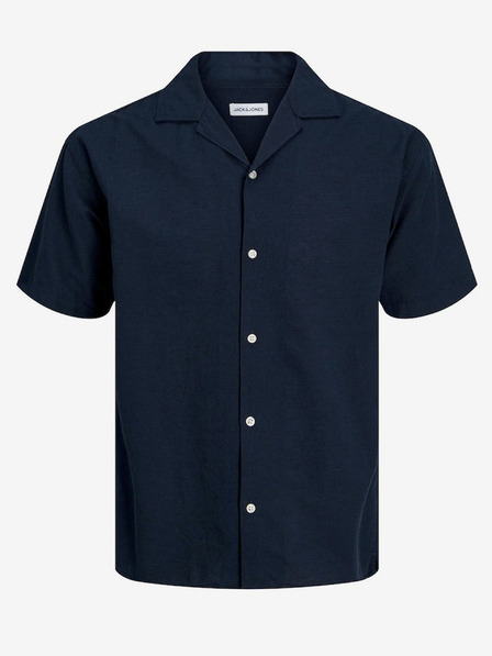 Jack & Jones Dunkelblaues Jack & Jones Leinenhemd für Herren