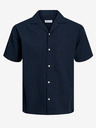 Jack & Jones Dunkelblaues Jack & Jones Leinenhemd für Herren