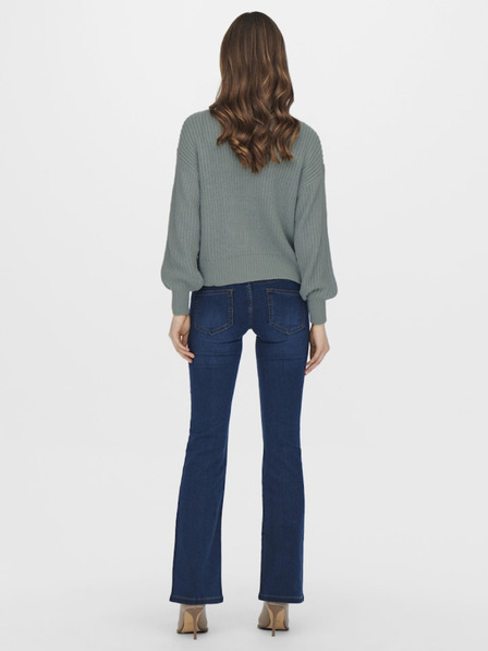 Jacqueline de Yong Grün JDY Justy Damen Strickjacke