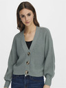 Jacqueline de Yong Grün JDY Justy Damen Strickjacke
