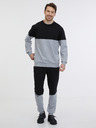 Sam 73 Schwarz-grauer Herren-Kapuzenpullover SAM 73 Hugo