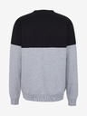 Sam 73 Schwarz-grauer Herren-Kapuzenpullover SAM 73 Hugo
