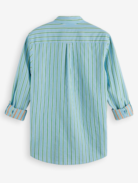 Scotch & Soda Hellblau gestreiftes Herrenhemd Scotch & Soda