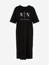 Armani Exchange Schwarzes Damen Armani Exchange Kleid