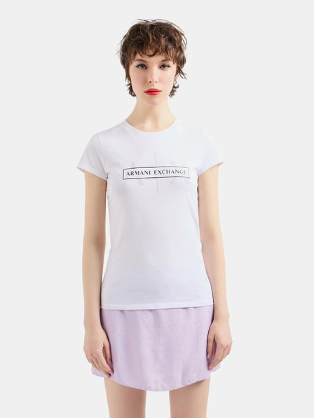 Armani Exchange Weißes T-Shirt für Frauen Armani Exchange